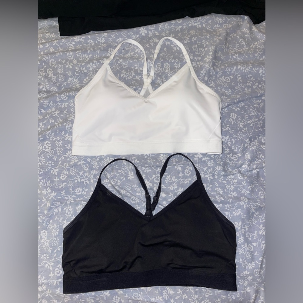 Black and White Walmart sports bras